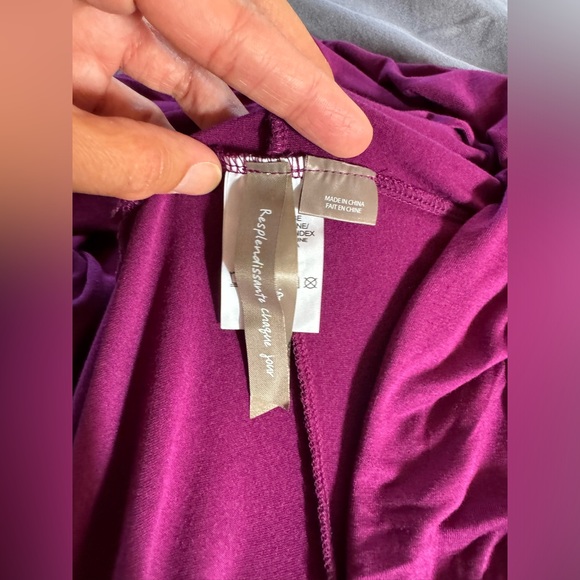 Pennington’s 1x purple bolero shrug. Perfect for fall. - Picture 4 of 9